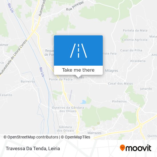 Travessa Da Tenda mapa