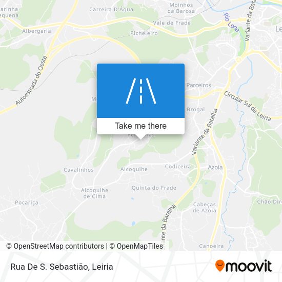 Rua De S. Sebastião map