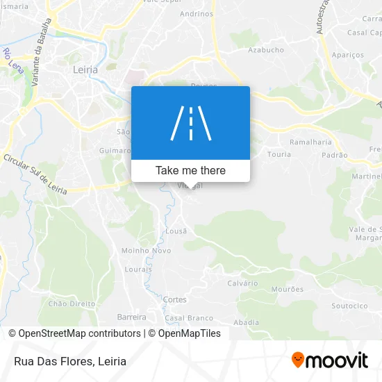 Rua Das Flores map