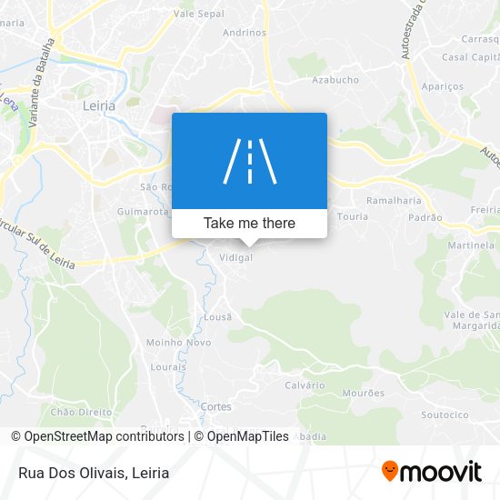 Rua Dos Olivais mapa