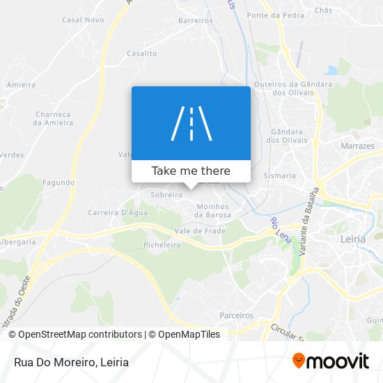 Rua Do Moreiro mapa