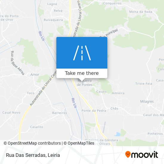 Rua Das Serradas map