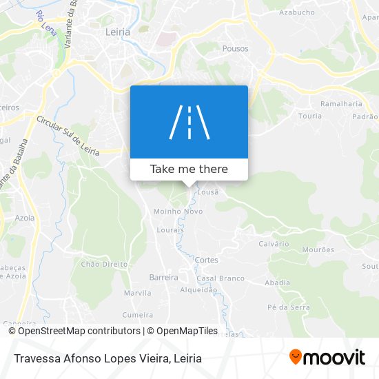 Travessa Afonso Lopes Vieira mapa