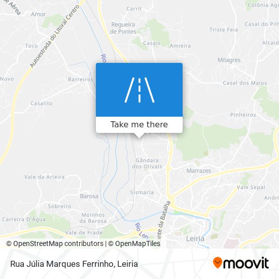 Rua Júlia Marques Ferrinho mapa