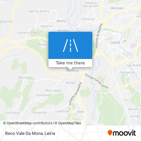Beco Vale Da Mona map