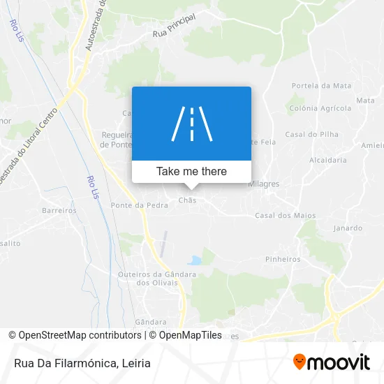 Rua Da Filarmónica map