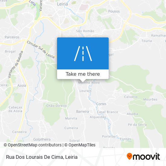 Rua Dos Lourais De Cima map