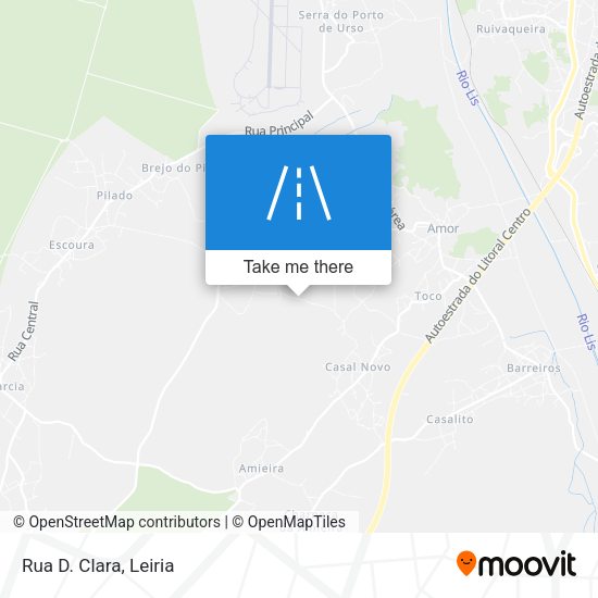 Rua D. Clara mapa