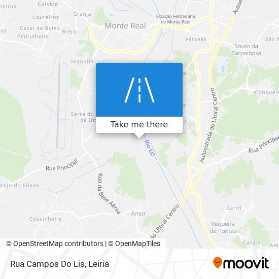 Rua Campos Do Lis map