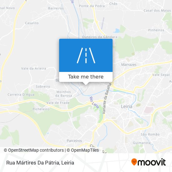 Rua Mártires Da Pátria mapa
