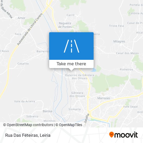 Rua Das Féteiras mapa