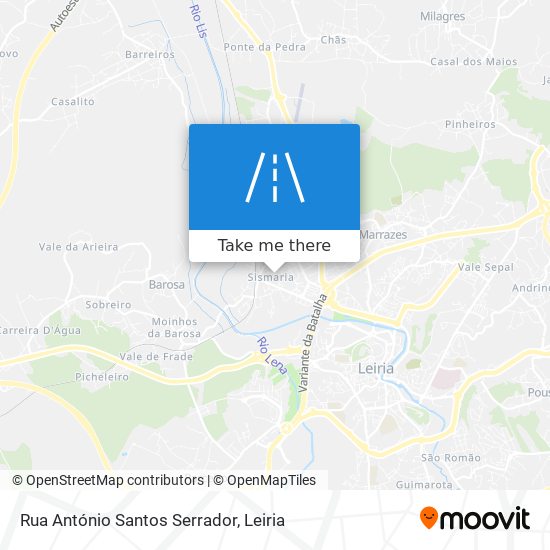 Rua António Santos Serrador map