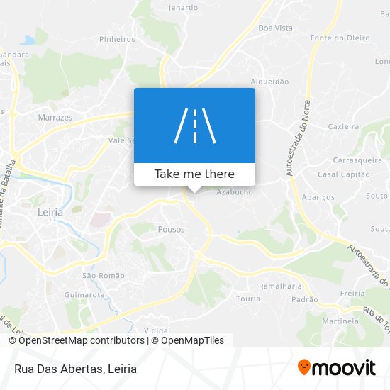 Rua Das Abertas map