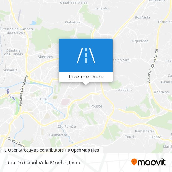 Rua Do Casal Vale Mocho map