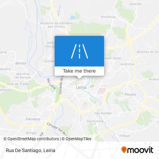 Rua De Santiago mapa