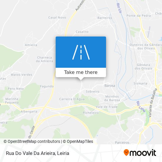 Rua Do Vale Da Arieira mapa