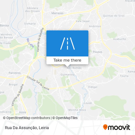 Rua Da Assunção map