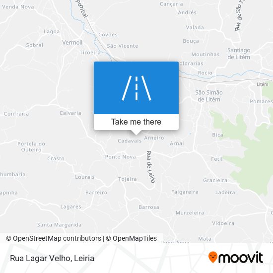 Rua Lagar Velho map