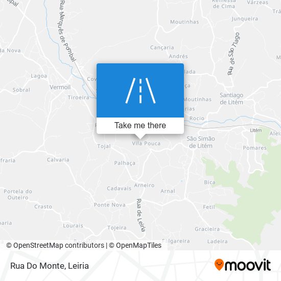 Rua Do Monte map