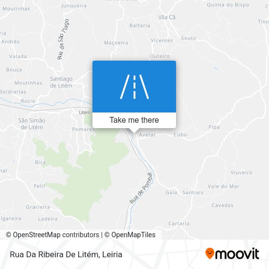 Rua Da Ribeira De Litém map