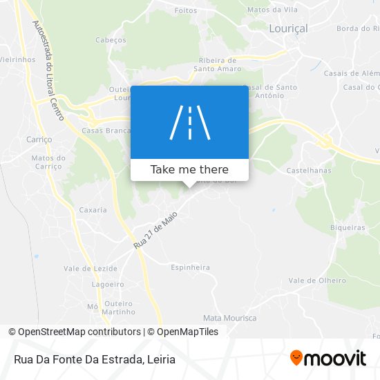 Rua Da Fonte Da Estrada map