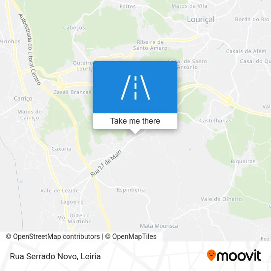 Rua Serrado Novo map