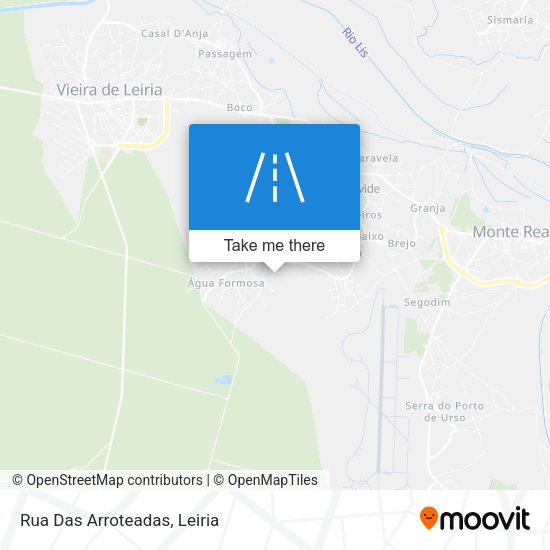 Rua Das Arroteadas mapa