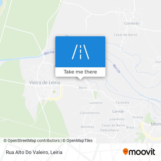 Rua Alto Do Valeiro map