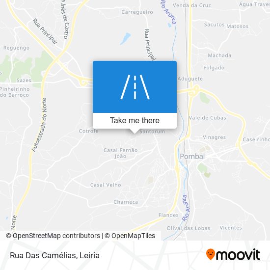 Rua Das Camélias mapa