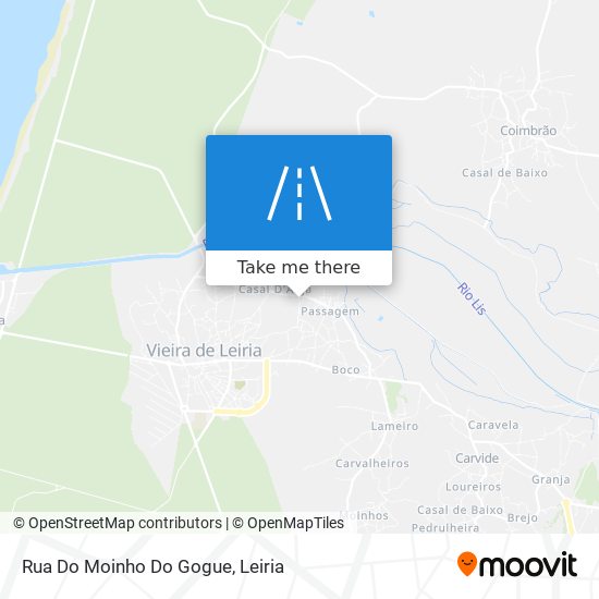 Rua Do Moinho Do Gogue mapa