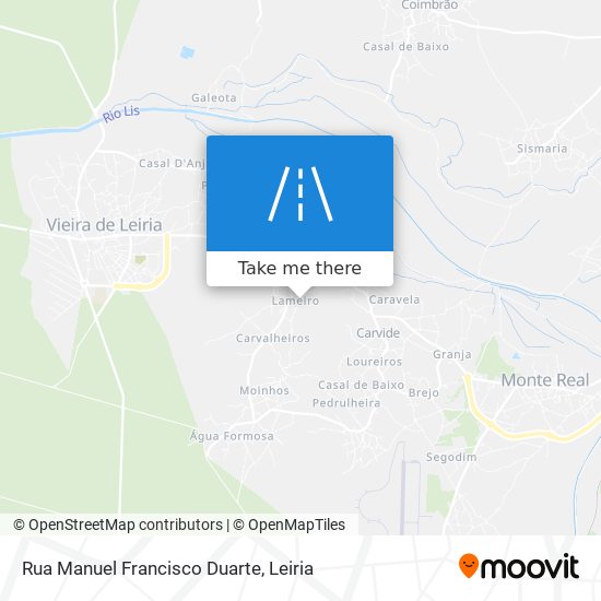 Rua Manuel Francisco Duarte mapa