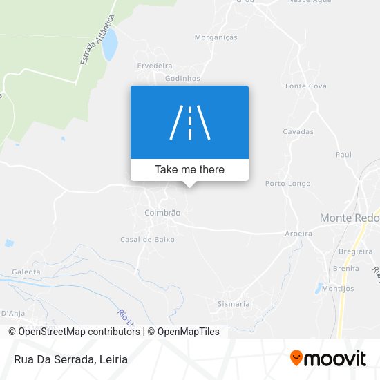 Rua Da Serrada mapa