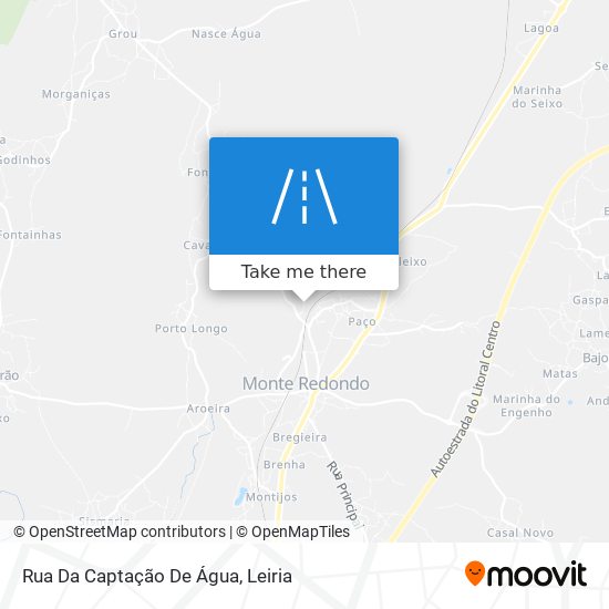 Rua Da Captação De Água mapa