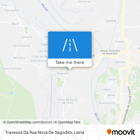 Travessa Da Rua Nova De Segodim mapa