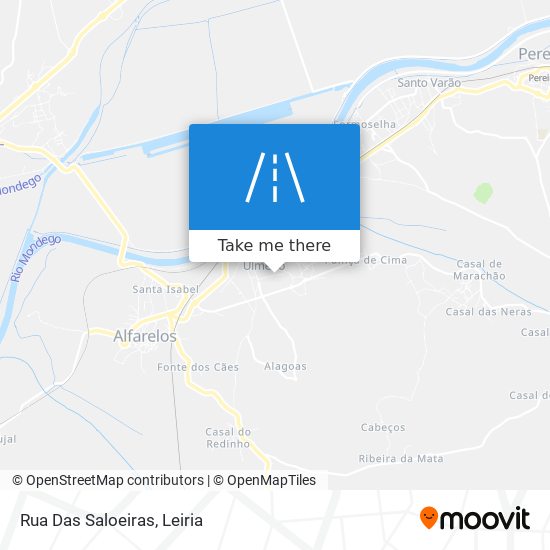 Rua Das Saloeiras mapa