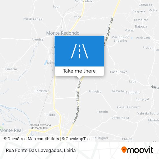 Rua Fonte Das Lavegadas map