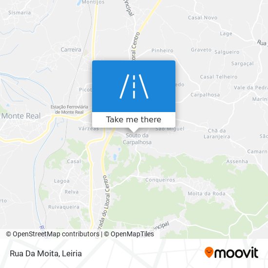 Rua Da Moita map