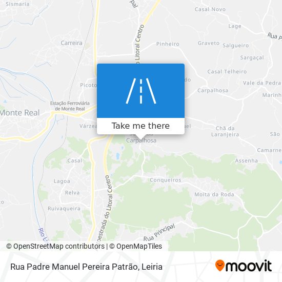 Rua Padre Manuel Pereira Patrão mapa