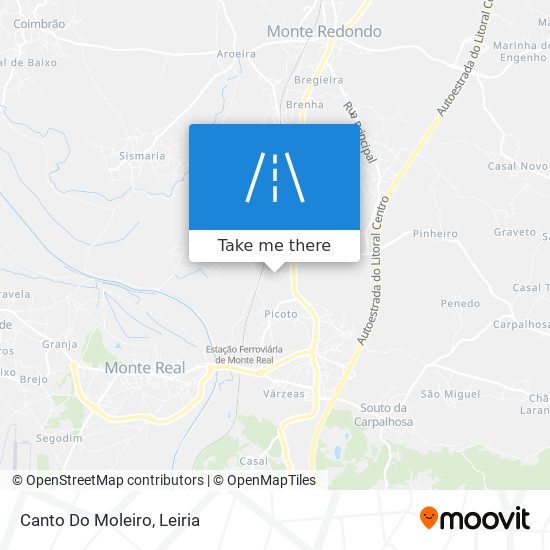 Canto Do Moleiro map