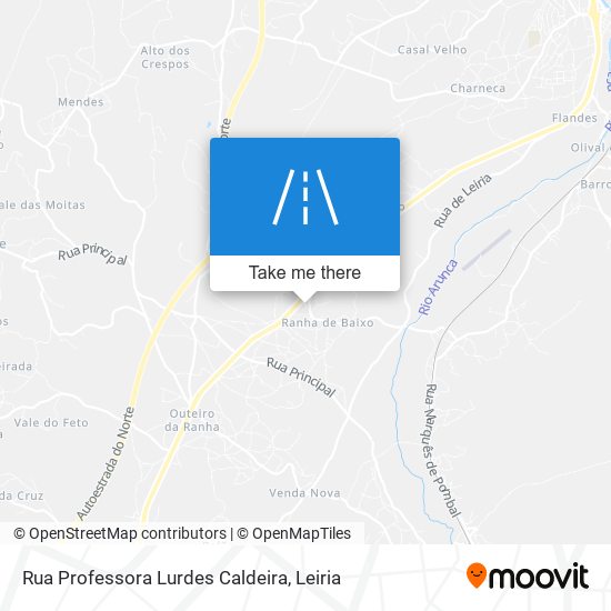 Rua Professora Lurdes Caldeira mapa