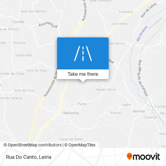 Rua Do Canto map