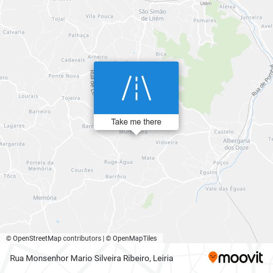 Rua Monsenhor Mario Silveira Ribeiro mapa