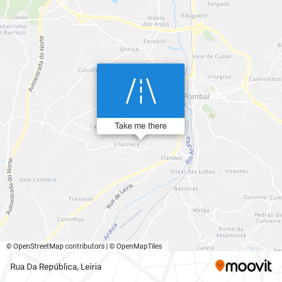 Rua Da República map