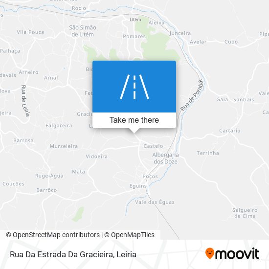 Rua Da Estrada Da Gracieira mapa