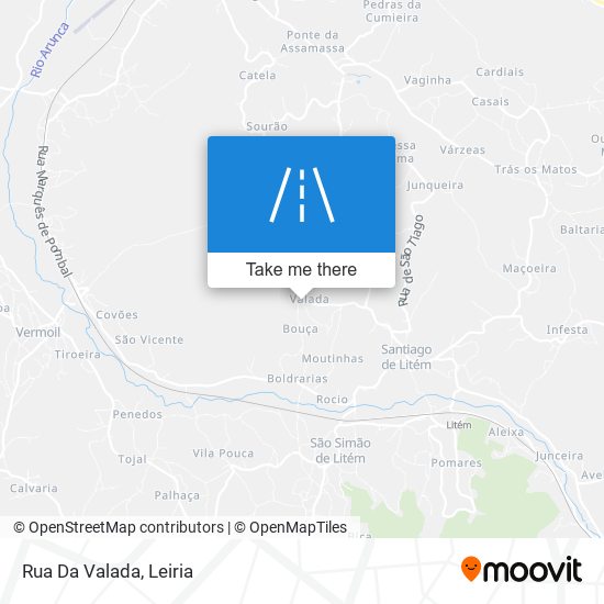 Rua Da Valada map