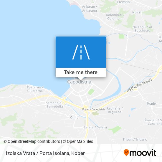 Izolska Vrata / Porta Isolana map