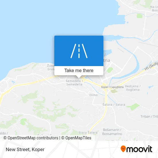 Nova Ulica / Via Nuova map