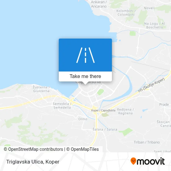 Triglavska Ulica map