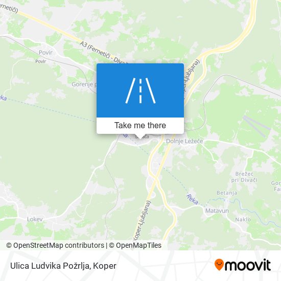 Ulica Ludvika Požrlja map