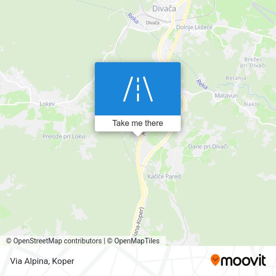 Via Alpina map